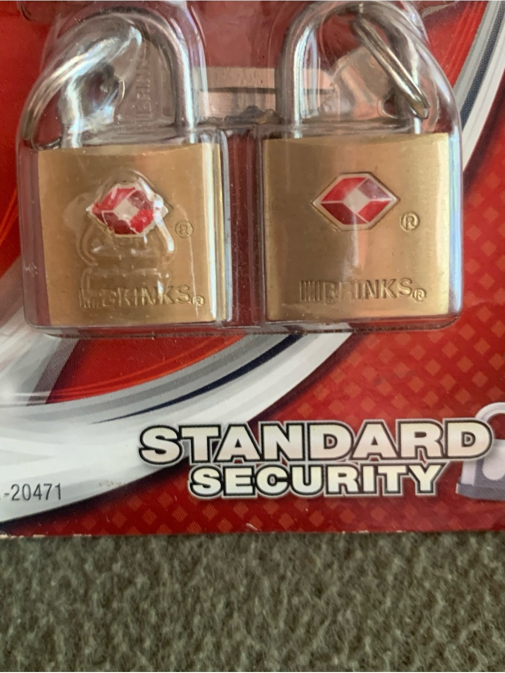 New Brinks TSA Accepted solid brass locks. Set of 4. 161-20471 - Picture 3 of 6